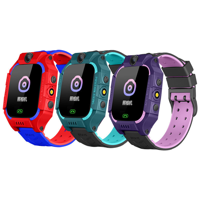Kids Smart Watch GPS Tracker Q12 Children Smartwatch LBS Locator Voice Chat SOS Button Anti-Lost Monitor Phone Watch for Boys Girls UK Compatible