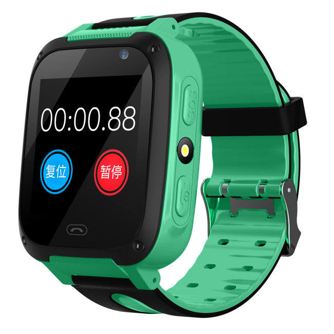 Kids Smart Watch GPS Tracker Q12 Children Smartwatch LBS Locator Voice Chat SOS Button Anti-Lost Monitor Phone Watch for Boys Girls UK Compatible