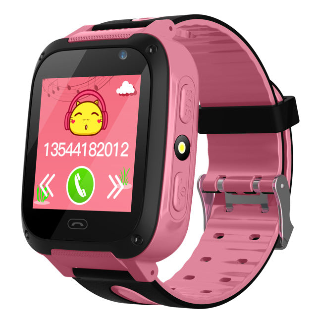 Kids Smart Watch GPS Tracker Q12 Children Smartwatch LBS Locator Voice Chat SOS Button Anti-Lost Monitor Phone Watch for Boys Girls UK Compatible