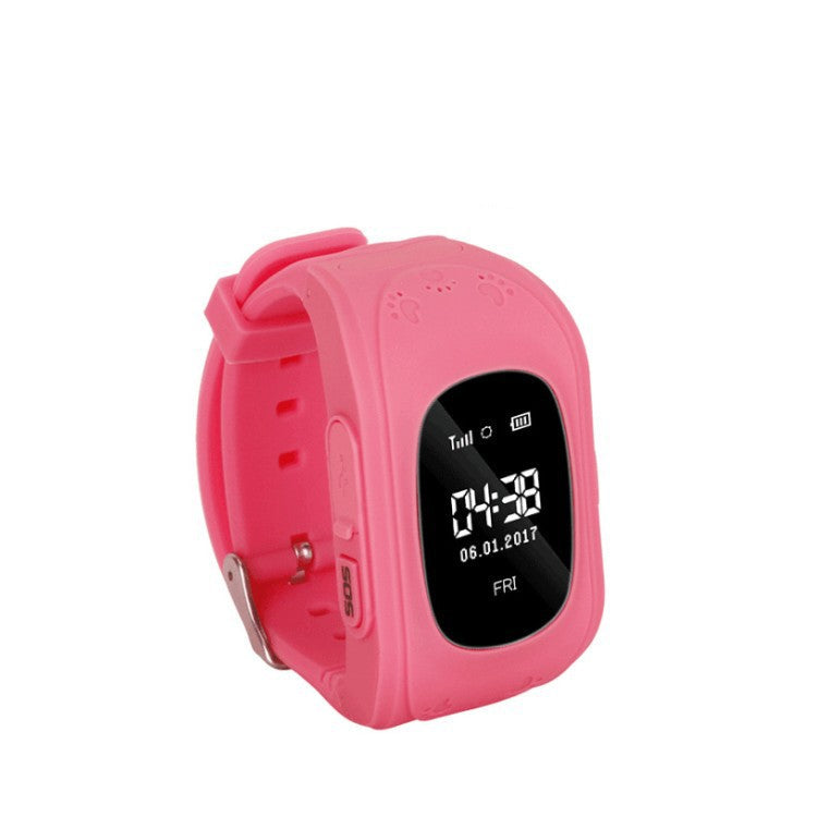 Anti Lost Q50 OLED Child GPS Tracker SOS Smart Monitoring Positioning Phone Kids GPS Baby Watch Compatible IOS & Android