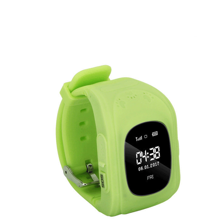 Anti Lost Q50 OLED Child GPS Tracker SOS Smart Monitoring Positioning Phone Kids GPS Baby Watch Compatible IOS & Android