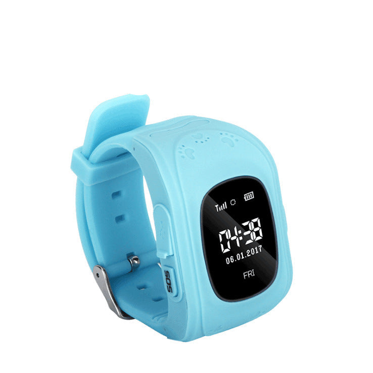 Anti Lost Q50 OLED Child GPS Tracker SOS Smart Monitoring Positioning Phone Kids GPS Baby Watch Compatible IOS & Android