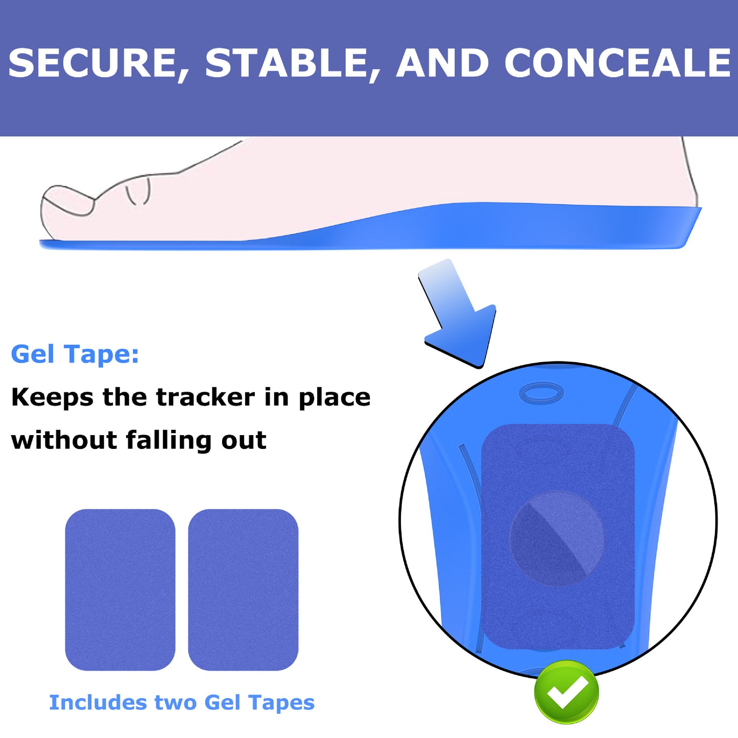 AirTag Holder Insole GPS Tracker for Elderly and Children Anti-Lost Device Protective Case Shoe Insole Locator Compatible with Apple AirTag UK